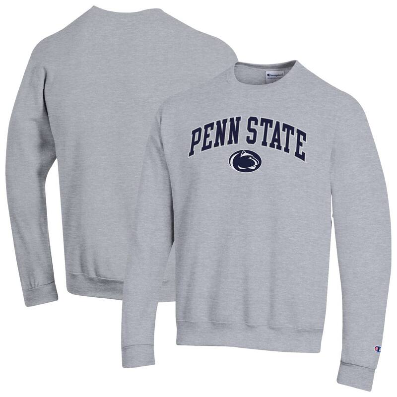チャンピオン メンズ トップス Tシャツ スウェット ロゴ Men'sChampion Heather Gray Penn State Nittany Lions Arch Over Logo Pullover Sweatshirt Pst Grey グレー