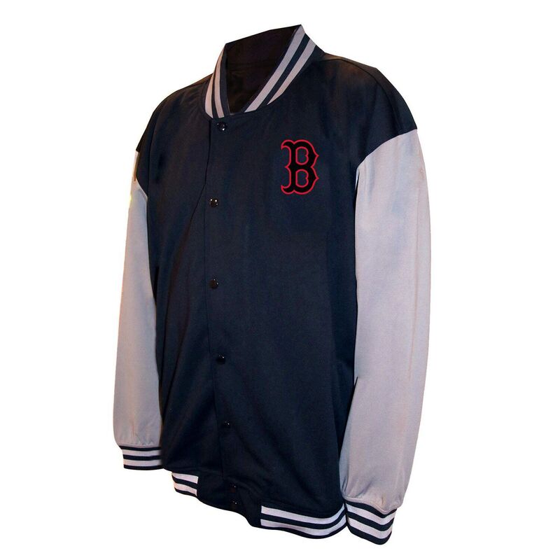 プロファイル メンズ アウター ジャケット・ブルゾン Men'sProfile Black Boston Red Sox Full-Snap Varsity Jacket Rsx Black ブラック｜ReVida 店