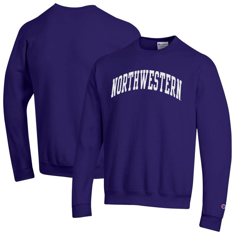 チャンピオン メンズ トップス Tシャツ スウェット フリース Men's Champion Purple Northwestern Wildcats Basic Arch Fleece Pullover Sweatshirt Nwt Purple パープル