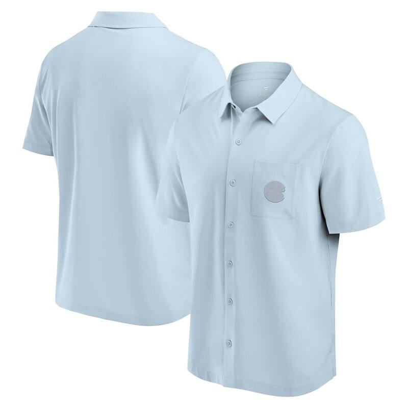 【送料無料】 ファナティクス メンズ Tシャツ トップス Men Fanatics Light Blue Chicago Cubs Front Office Button-Up Shirt Cub Light