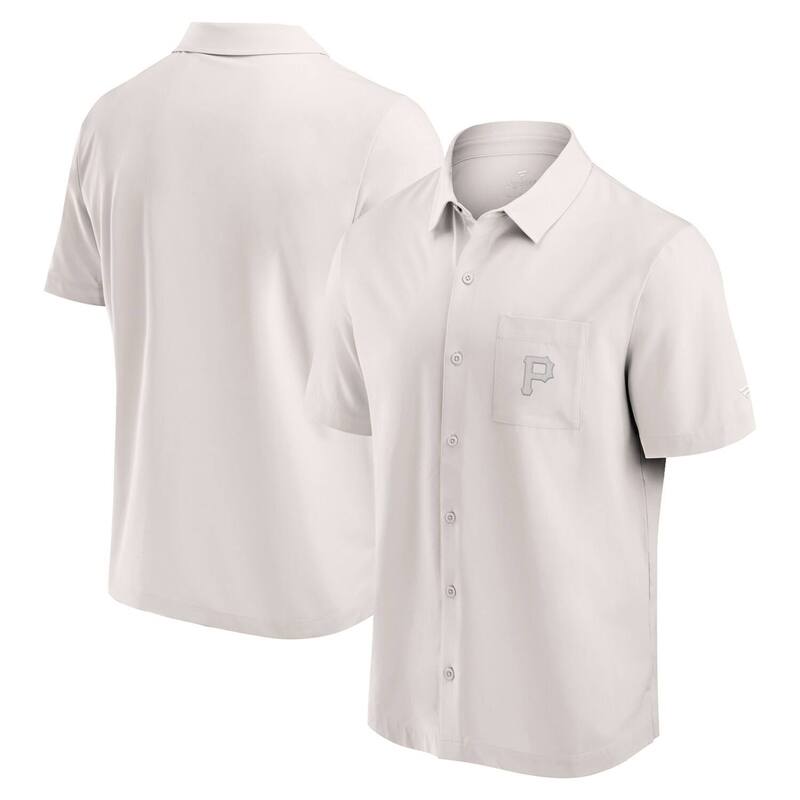 【送料無料】 ファナティクス メンズ Tシャツ トップス Men Fanatics Cream Pittsburgh Pirates Front Office Button-Up Shirt Pir Beige