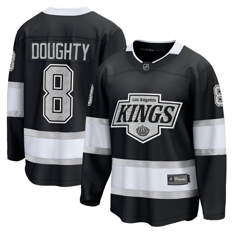 【送料無料】 ファナティクス メンズ Tシャツ トップス Men's Fanatics Drew Doughty Black Los Angeles Kings Home Premier Breakaway Player Jersey Kgs Black 33,020円