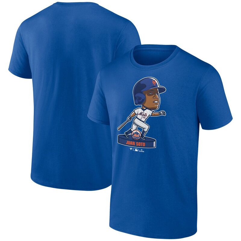 ファナティクス メンズ トップス Tシャツ Men's Fanatics Juan Soto Royal New York Mets Bobblehead T-Shirt Met Blue ブルー