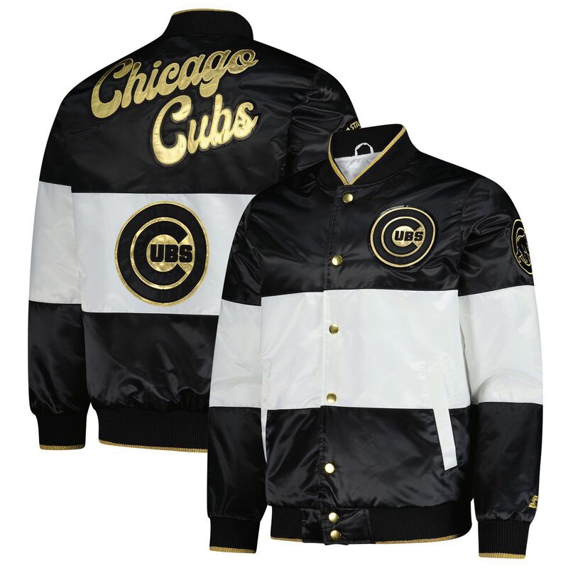 スターター メンズ アウター ジャケット・ブルゾン Mentarter White Chicago Cubs Full-Snap Jacket Cub White ホワイト