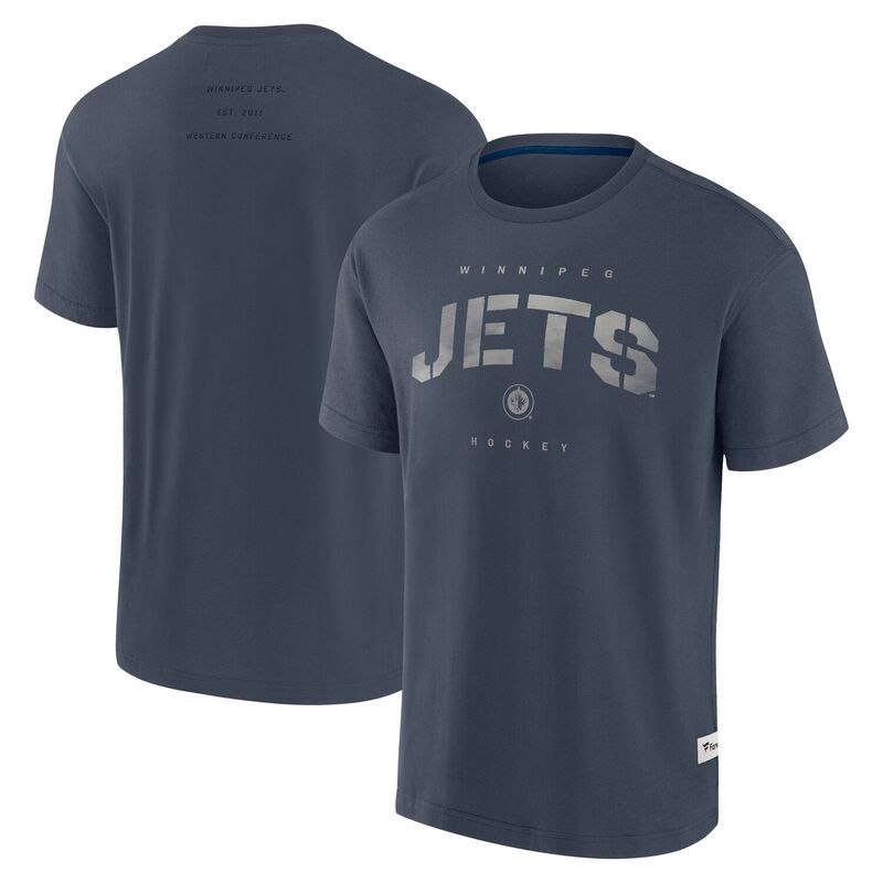 ファナティクス メンズ トップス Tシャツ Men's Fanatics Navy Winnipeg Jets Elements Weathered Tonal Future Ground T-Shirt Jts Navy ネイビー|ReVida 店