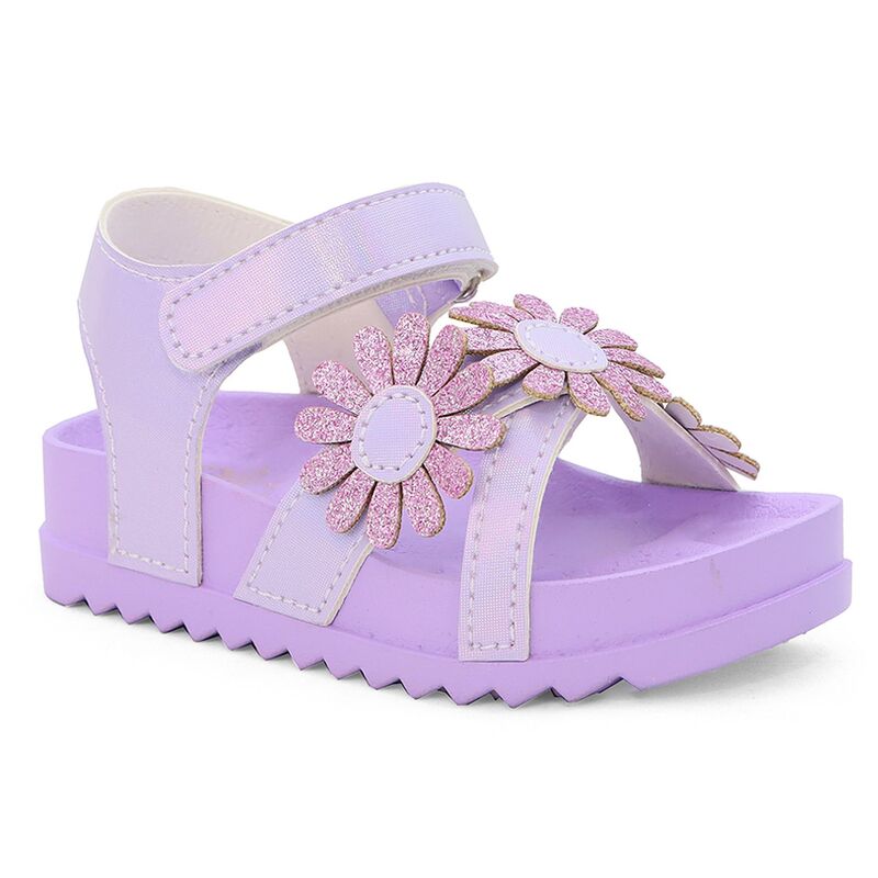 ヨキ レディース シューズ サンダル アンクル Yoki Toddler Girls' Glitter Flower Ankle Strap Sandals Lavender ラベンダー