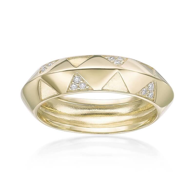 Gemminded レディース アクセサリー リング Gemminded 18k Gold over Sterling Silver Lab-Grown Diamond Accent Ringold Tone ゴールド