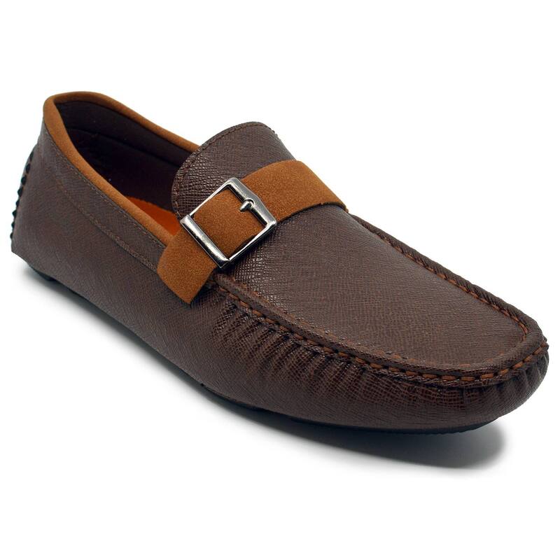 アカデミクス メンズ シューズ スリッポン・ローファー Akademiks Dover Men'slip-On Shoes Brown ブラウン|ReVida 店