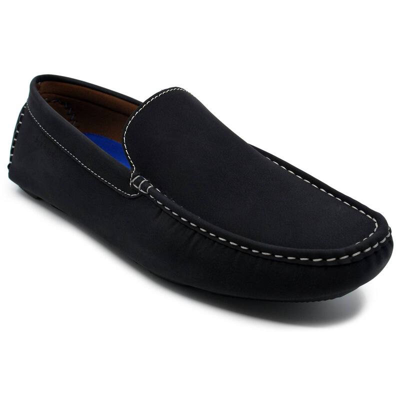 アカデミクス メンズ シューズ スリッポン・ローファー Akademiks Weston Men'slip-On Loafers Black ブラック