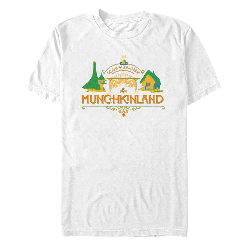 アニメキャラクター メンズ トップス Tシャツ トール グラフィック Licensed Character Big & Tall Wicked Marvelous Munchkinland Graphic Tee White ホワイト