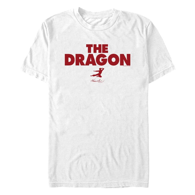 アニメキャラクター メンズ トップス Tシャツ トール グラフィック Licensed Character Big & Tall Bruce Lee The Dragon Fighter Graphic Tee White ホワイト