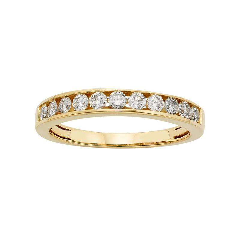 【送料無料】 アンブランデッド レディース リング アクセサリー The Regal Collection IGL Certified Diamond Wedding Ring in 14k Gold (1/2 Carat T.W.) Yellow