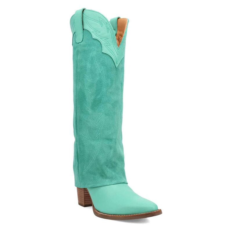 ディンゴ レディース シューズ ブーツ・レインブーツ レザー Dingo Wild Horses Women's Leather Boots Green グリーン｜ReVida 店 33,670円