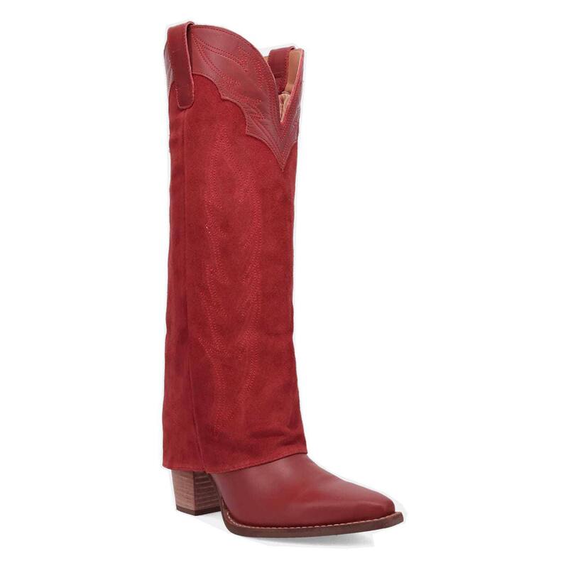 ディンゴ レディース シューズ ブーツ・レインブーツ レザー Dingo Wild Horses Women's Leather Boots Red レッド｜ReVida 店 33,670円