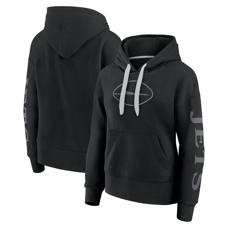 【送料無料】 ファナティクス レディース Tシャツ トップス Women's Fanatics Black New York Jets Elements Next Pullover Hoodie Jet Black