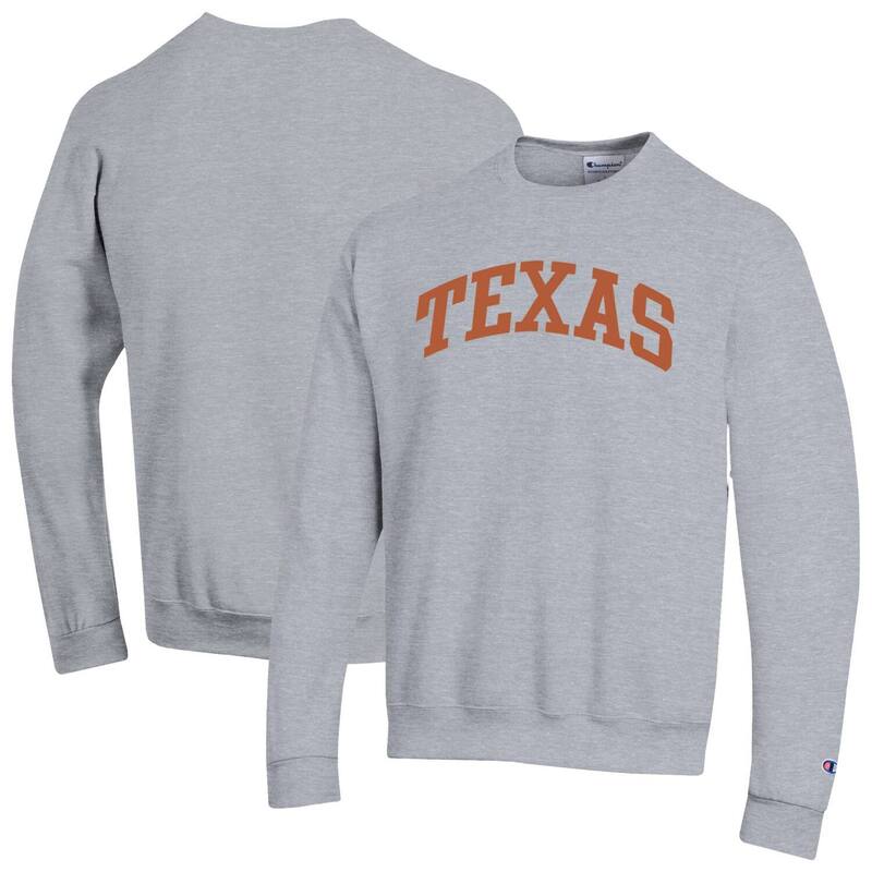 はやりっ児 メンズ トップス プルオーバー 汗水 フリース Men\u0027s Champion Heather Gray Texas Longhorns Basic Arch Fleece Pullover Sweatshirtex Grey 薄墨色