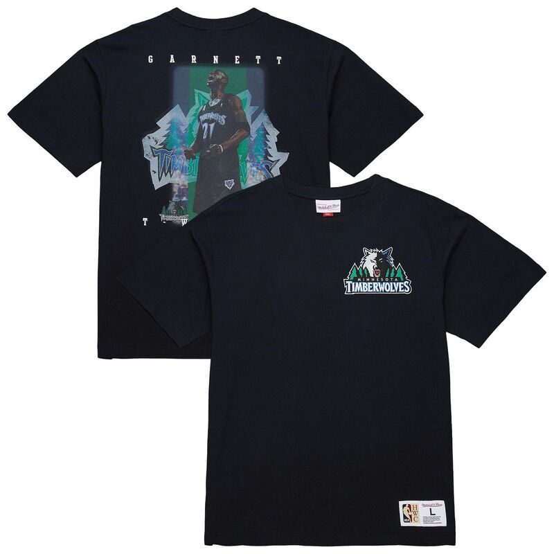 ミッチェル\u0026ネス メンズ トップス プルオーバー Men\u0027sMitchell \u0026 Ness Kevin Garnett Black Minnesota Timberwolves Hardwood Classics NBA Legends T-Shirt Mtw Black 黒いこと