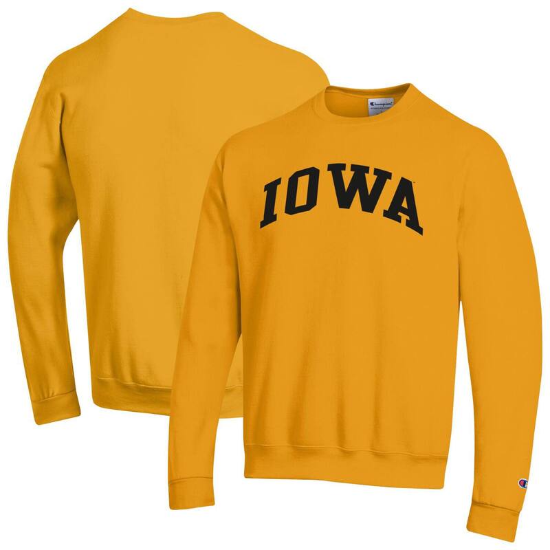 はやりっ児 メンズ トップス プルオーバー 汗水 フリース Men\u0027s Champion Gold Iowa Hawkeyes Basic Arch Fleece Pullover Sweatshirt Iwa Gold ゴールド