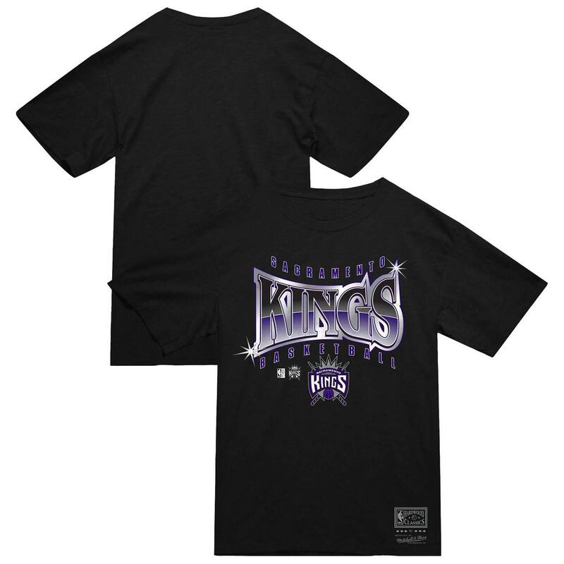ミッチェル&ネス メンズ トップス Tシャツ Men's Mitchell & Ness Black Sacramento Kings Worldwide Collection Glow Up T-Shirt Kng Black ブラック