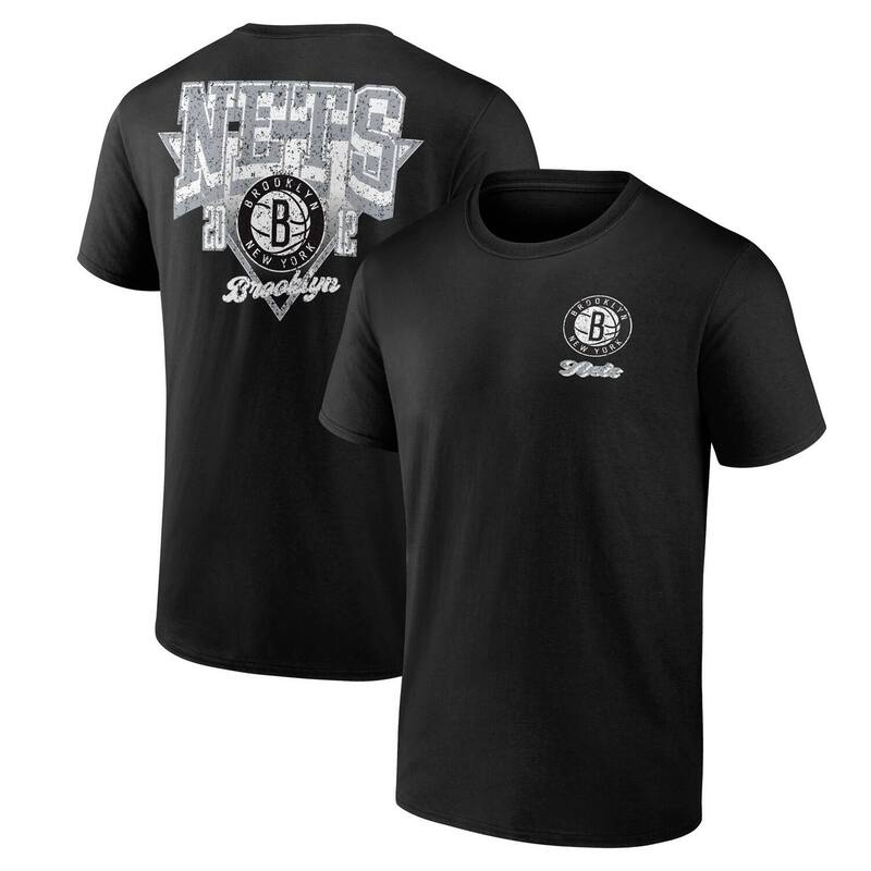 アンブランデッド メンズ トップス Tシャツ Unbranded Men's Black Brooklynets Never Over T-Shirt Net Black ブラック