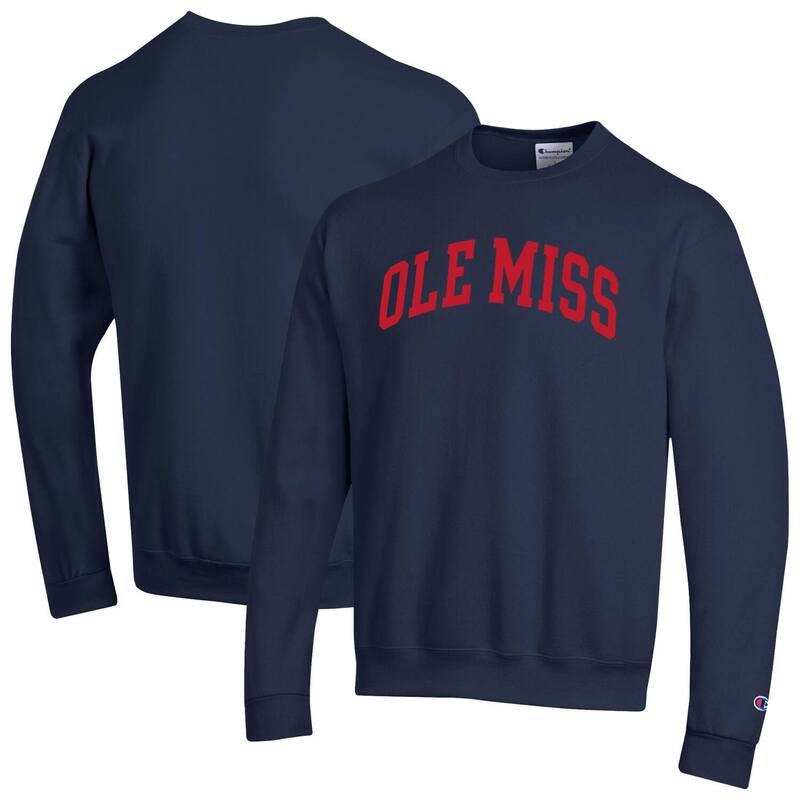 はやりっ児 メンズ トップス プルオーバー 汗水 フリース Men\u0027s Championavy Ole Miss Rebels Basic Arch Fleece Pullover Sweatshirt Ole Navy 米国海軍