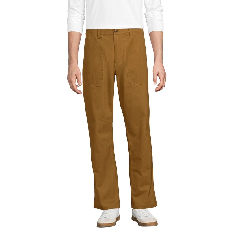 ランズエンド メンズ ボトムス カジュアルパンツ Men's Lands' End Herringbone Work Pants Coriander