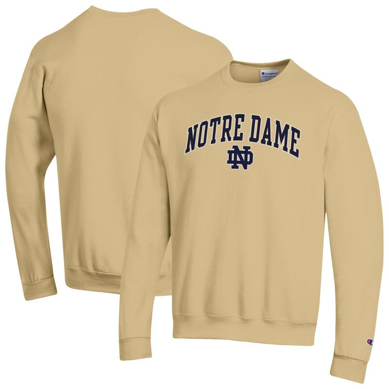チャンピオン メンズ トップス Tシャツ スウェット ロゴ Men'sChampion Gold Notre Dame Fighting Irish Arch Over Logo Pullover Sweatshirt Ntd Gold ゴールド 12,565円