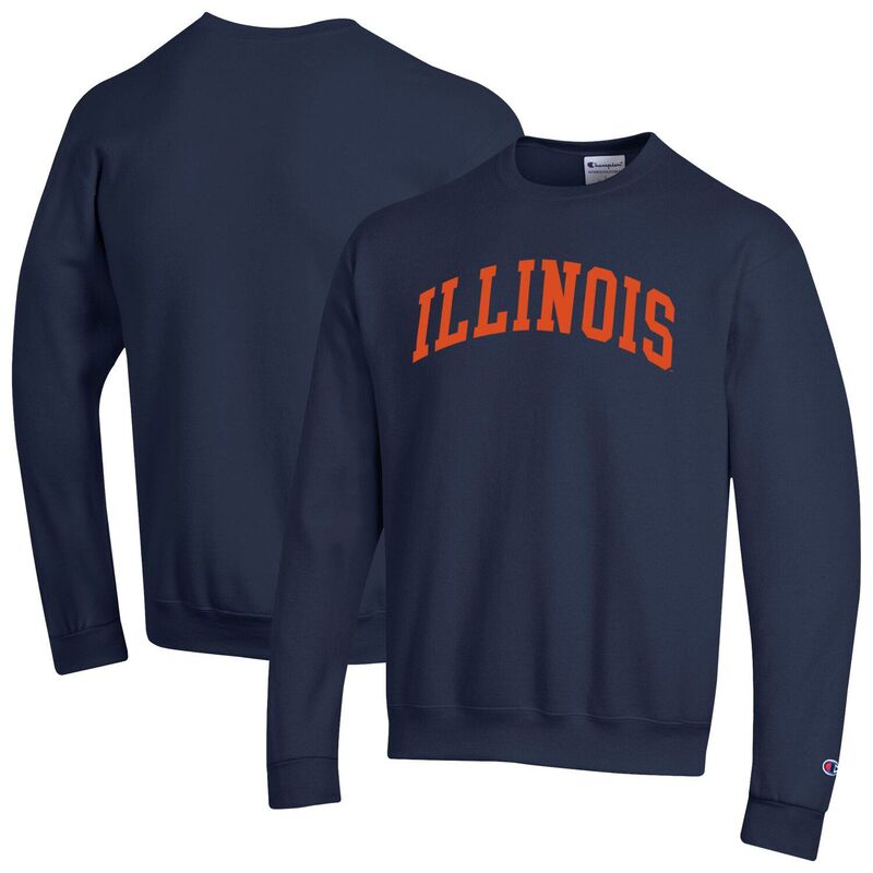 はやりっ児 メンズ トップス プルオーバー 汗水 フリース Men\u0027s Championavy Illinois Fighting Illini Basic Arch Fleece Pullover Sweatshirt Ill Navy 米国海軍