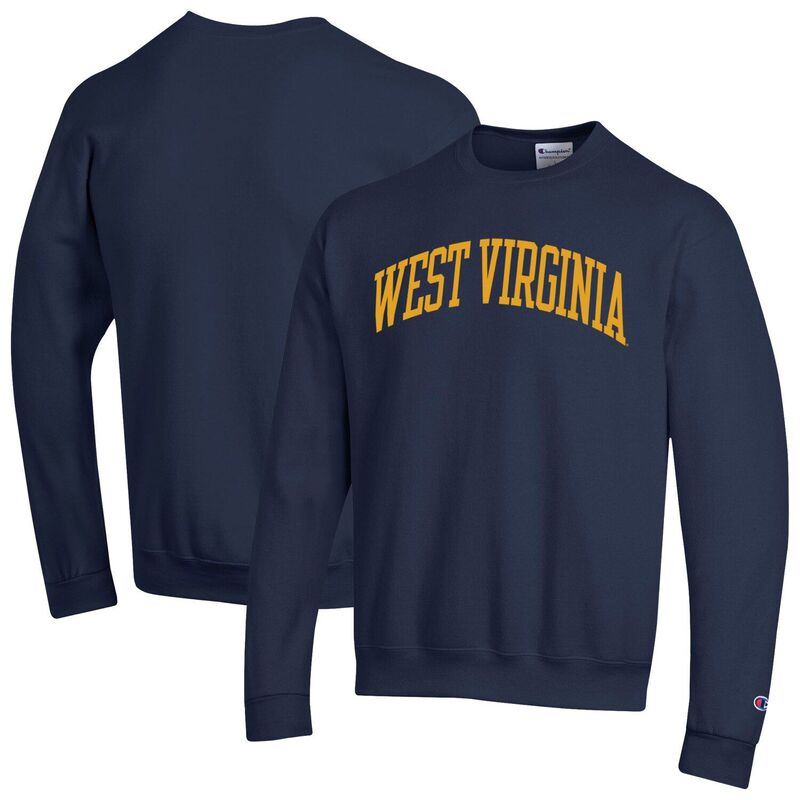 はやりっ児 メンズ トップス プルオーバー 汗水 フリース Men\u0027s Championavy West Virginia Mountaineers Basic Arch Fleece Pullover Sweatshirt Wvu Navy 米国海軍