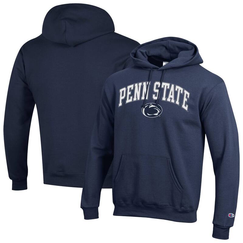 チャンピオン メンズ トップス Tシャツ ロゴ フリース パーカー Men'sChampionavy Penn State Nittany Lions Arched Logo Fleece Pullover Hoodie Pst Navy ネイビー