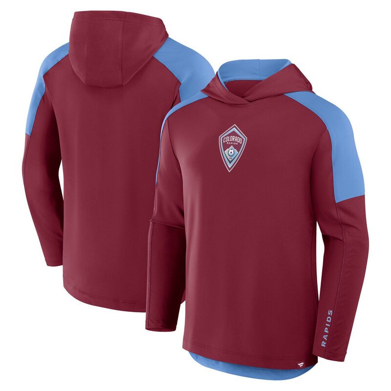 ファナティクス メンズ トップス プルオーバー パーカー Men\u0027s Fanatics Burgundy Colorado Rapids Red Card Transitional Pullover Hoodie Cor Med Re 赤いこと