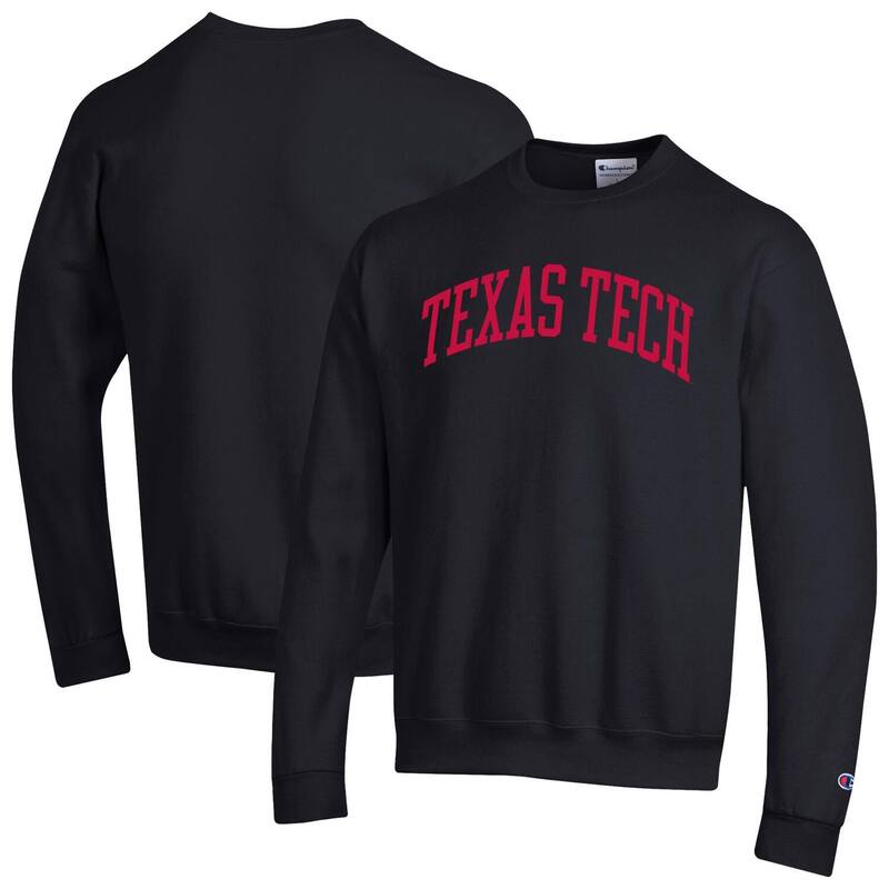 チャンピオン メンズ トップス Tシャツ スウェット フリース Men's Champion Black Texas Tech Red Raiders Basic Arch Fleece Pullover Sweatshirtxt Black ブラック 13,244円