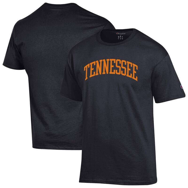 チャンピオン メンズ トップス Tシャツ Men Champion Black Tennessee Volunteers Basic Arch T-Shirten Black ブラック