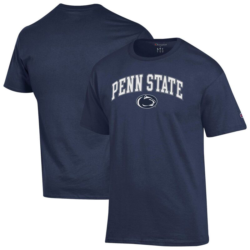 チャンピオン メンズ トップス Tシャツ ロゴ MenChampionavy Penn State Nittany Lions Arched Logo T-Shirt Pst Navy ネイビー