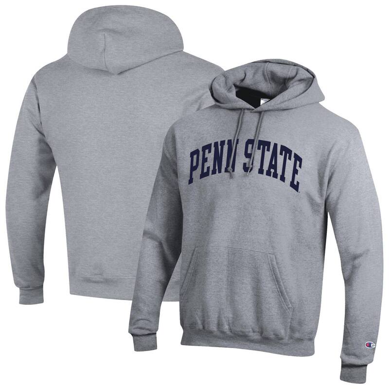 チャンピオン メンズ トップス Tシャツ フリース パーカー Men's Champion Heather Gray Penn State Nittany Lions Basic Arch Fleece Pullover Hoodie Pst Grey グレー｜ReVida 店