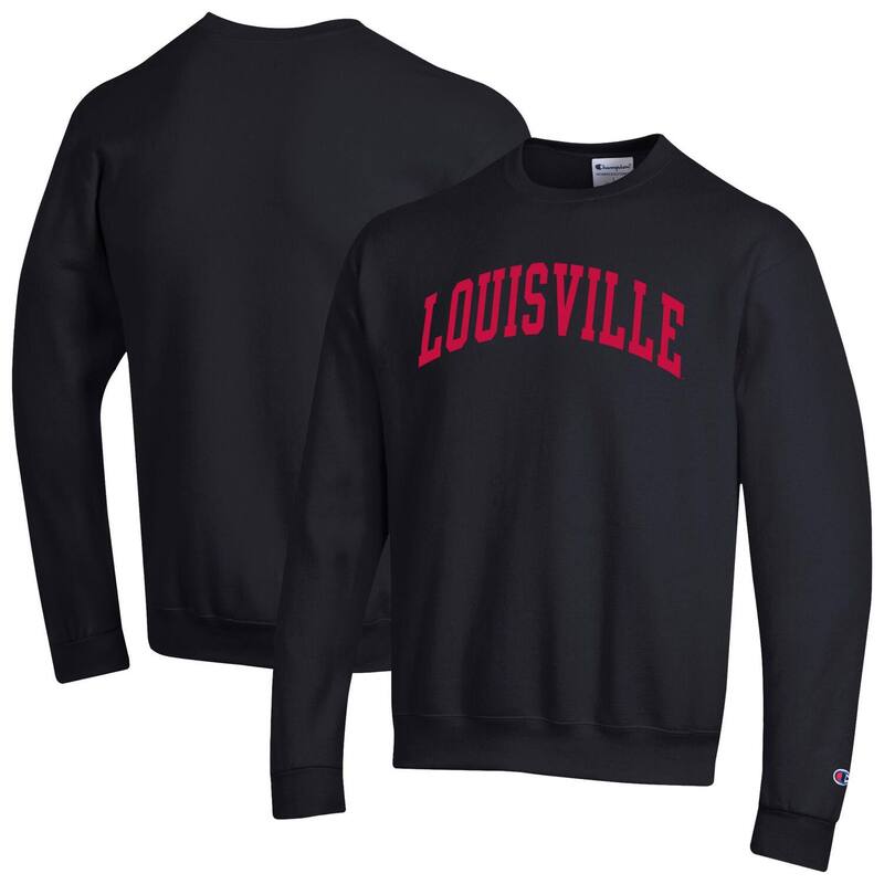 はやりっ児 メンズ トップス プルオーバー 汗水 フリース Men\u0027s Champion Black Louisville Cardinals Basic Arch Fleece Pullover Sweatshirt Lou Black 黒いこと