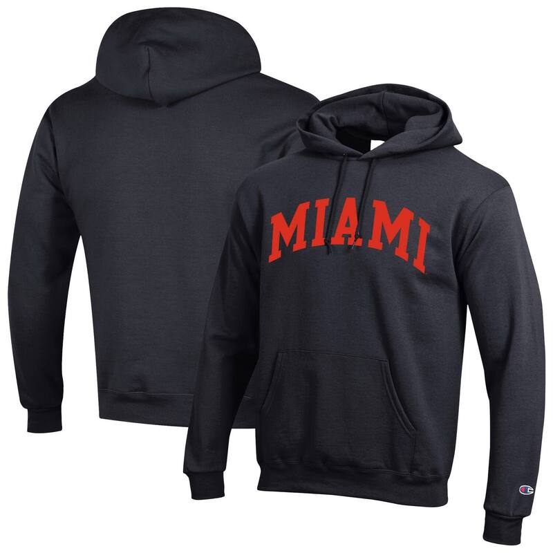 はやりっ子 メンズ トップス プルオーバー フリース パーカー Men\u0027s Champion Black Miami Hurricanes Basic Arch Fleece Pullover Hoodie Mia Black 黒いこと