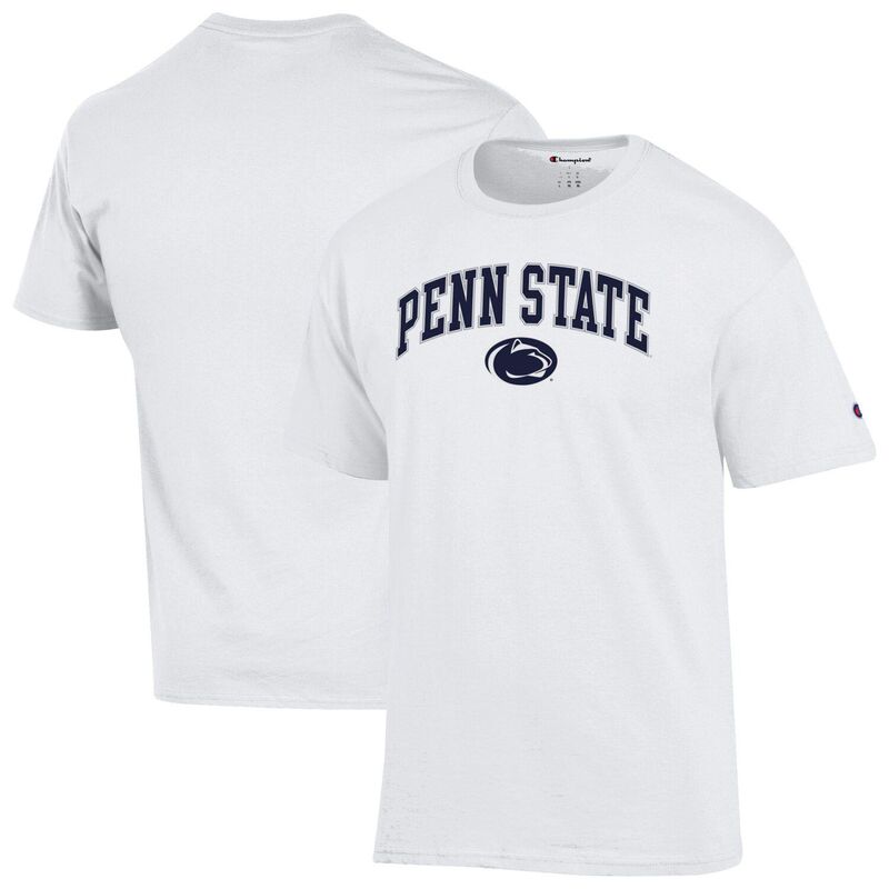 チャンピオン メンズ トップス Tシャツ ロゴ Men'sChampion White Penn State Nittany Lions Arched Logo T-Shirt Pst White ホワイト|ReVida 店
