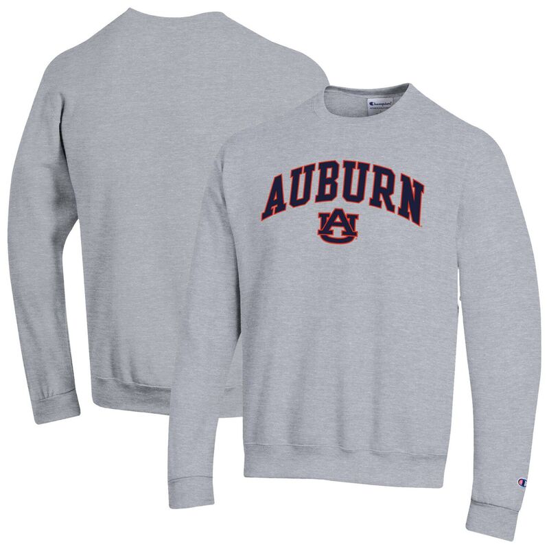 はやりっ児 メンズ トップス プルオーバー 汗水 フリース Men\u0027s Champion Heather Gray Auburn Tigers Basic Arch Fleece Pullover Sweatshirt Aub Grey 薄墨色