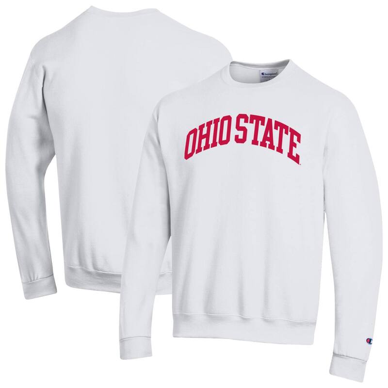 はやりっ児 メンズ トップス プルオーバー 汗水 フリース Men\u0027s Champion White Ohio State Buckeyes Basic Arch Fleece Pullover Sweatshirt Osu White 白いこと