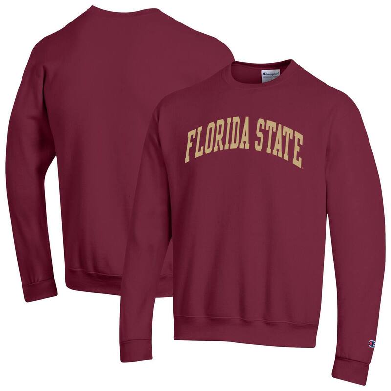 はやりっ児 メンズ トップス プルオーバー 汗水 フリース Men\u0027s Champion Garnet Florida State Seminoles Basic Arch Fleece Pullover Sweatshirt Fsu Red 赤いこと
