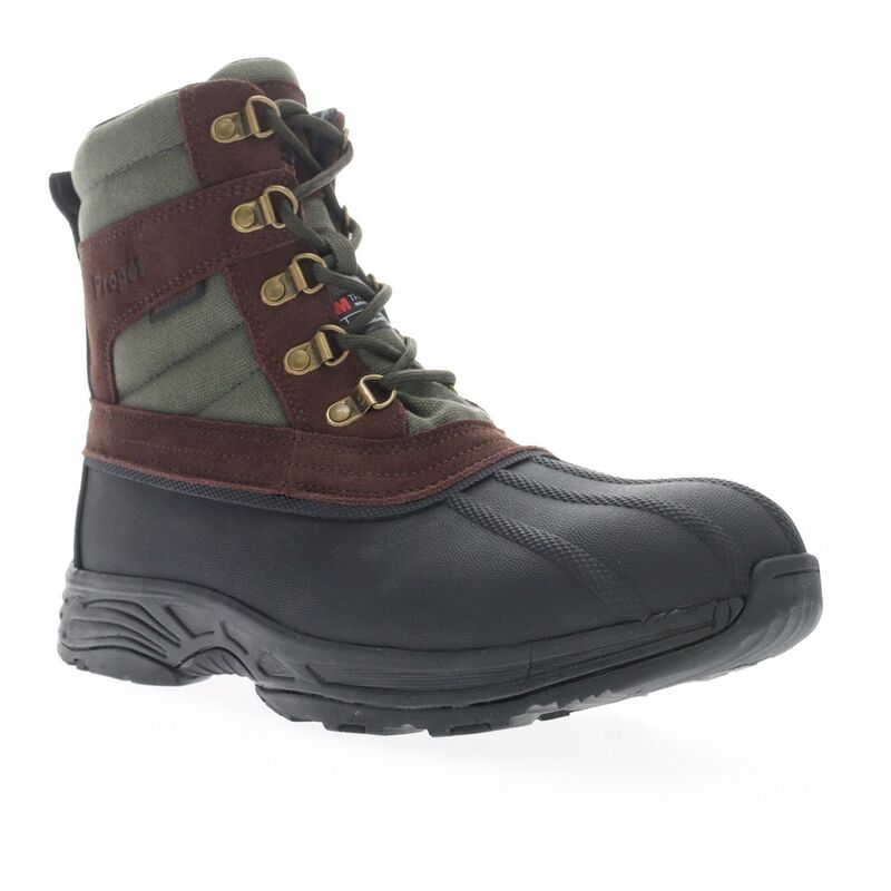 プロペット メンズ シューズ ブーツ・レインブーツ Propet Cortland Men's All-Weather Boots Brown Olive オリーブ|ReVida 店