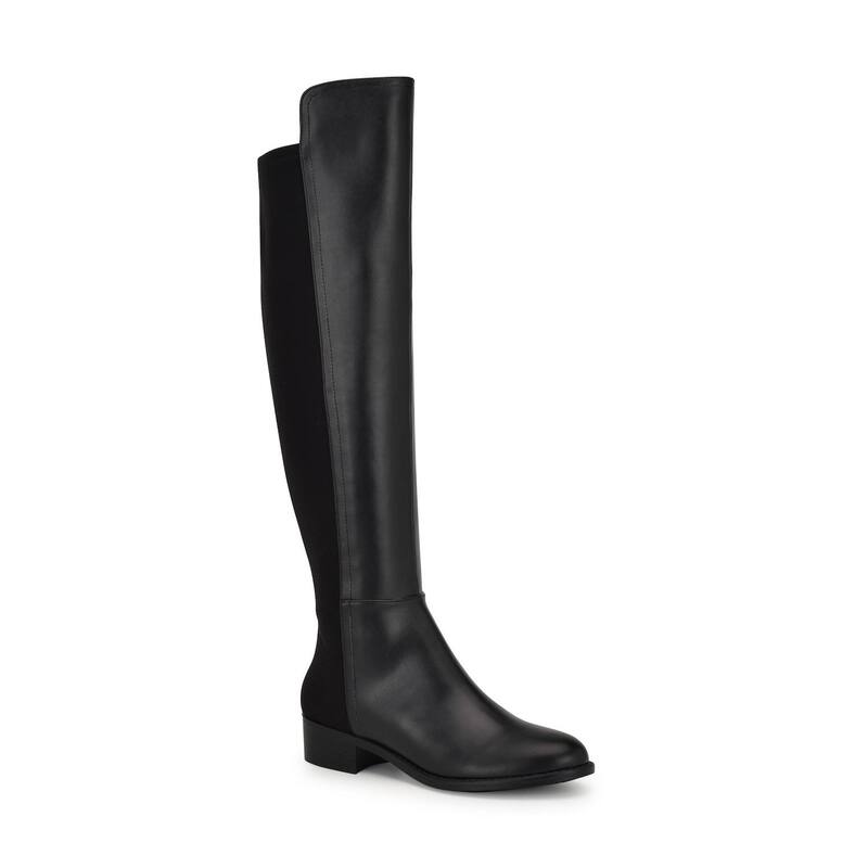 ナインウェスト レディース シューズ ブーツ・レインブーツ Nine West Nayli Women's Casual Thigh-High Boots Black ブラック