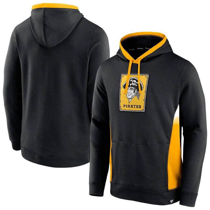 【送料無料】 ファナティクス メンズ Tシャツ トップス Men's Fanatics Black Pittsburgh Pirates True Classics Fanarama Pullover Hoodie Pir Black