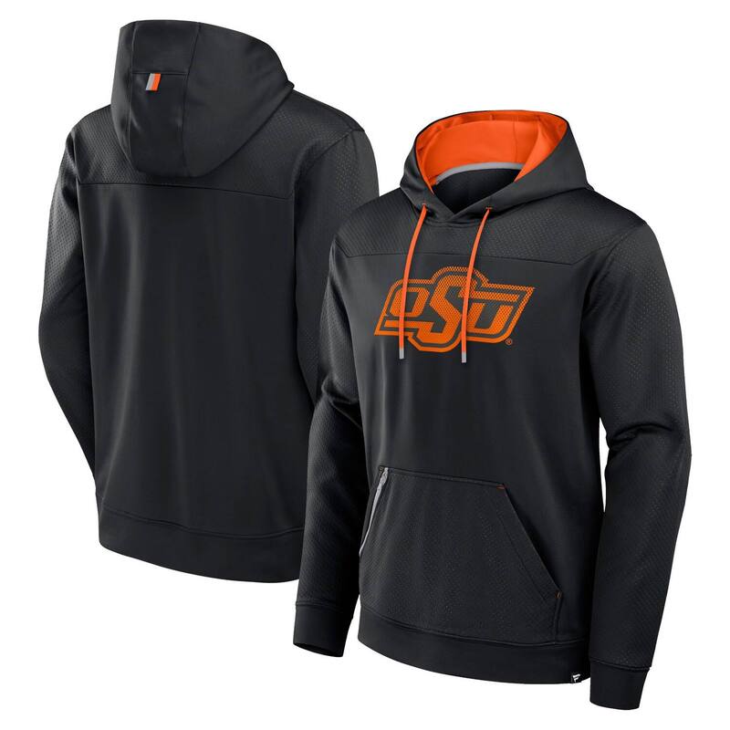 【送料無料】 ファナティクス メンズ Tシャツ トップス Men's Fanatics Black Oklahoma State Cowboys Defender Dot Faded Primary Pullover Hoodie Oks Black