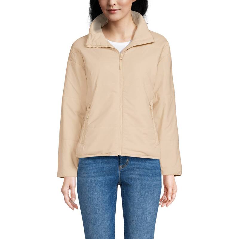 ランズエンド レディース アウター ジャケット・ブルゾン Women's Lands' End WanderFree Insulated Jacket Champagne シャンパン
