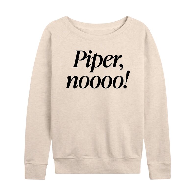 アニメキャラクター レディース トップス Tシャツ パイル Licensed Character Women's Piper No! French Terry Long Sleeve Tee Birch