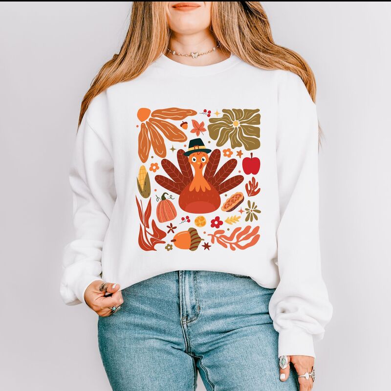 Simply Sage Market レディース トップス Tシャツ スウェット Simply Sage Marketurkey Boho Sweatshirt White ホワイト