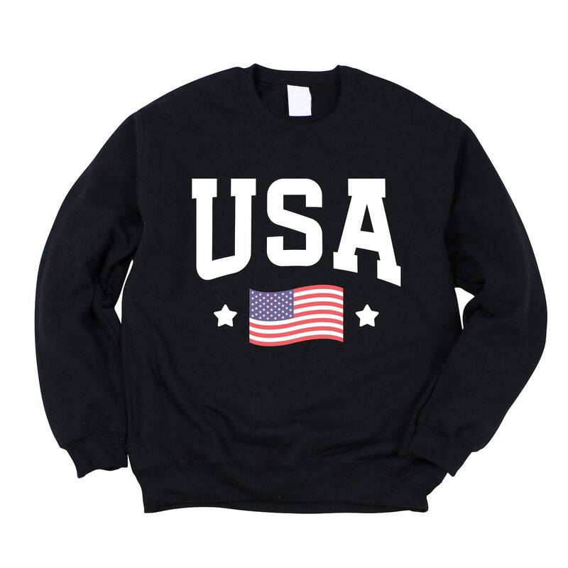 Simply Sage Market レディース トップス Tシャツ スウェット Simply Sage Market USArched Flag Sweatshirt Midnight セージ