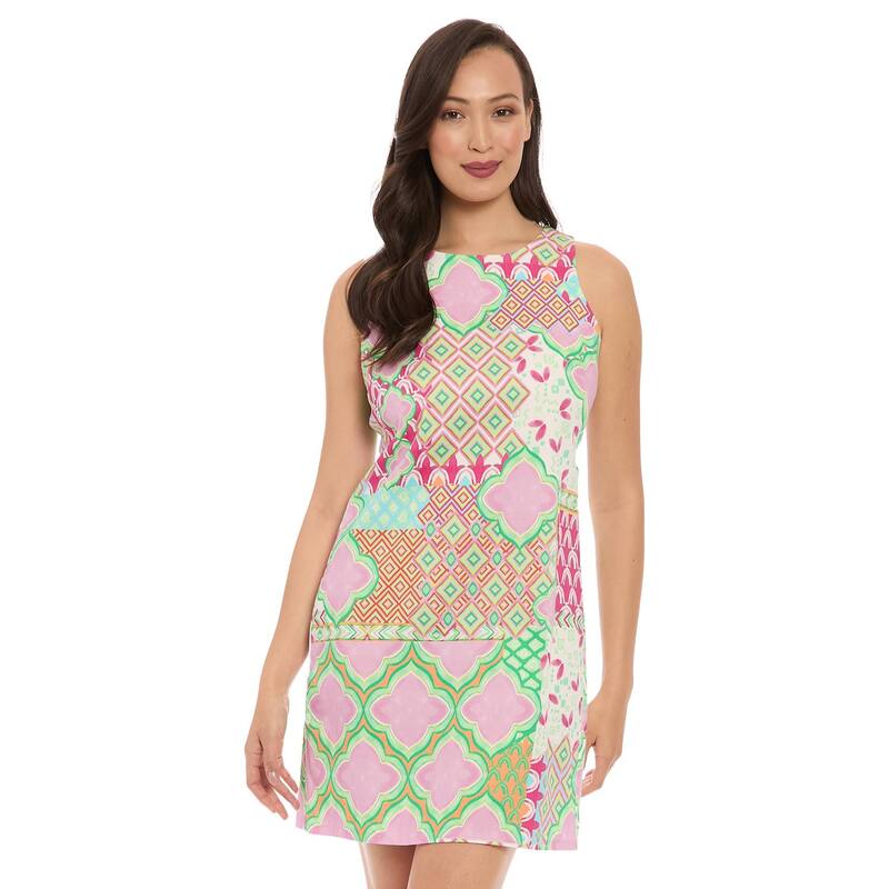 ロンドンタイムス レディース トップス ワンピース Women's London Timeshift Dress Pink Patchwork ピンク